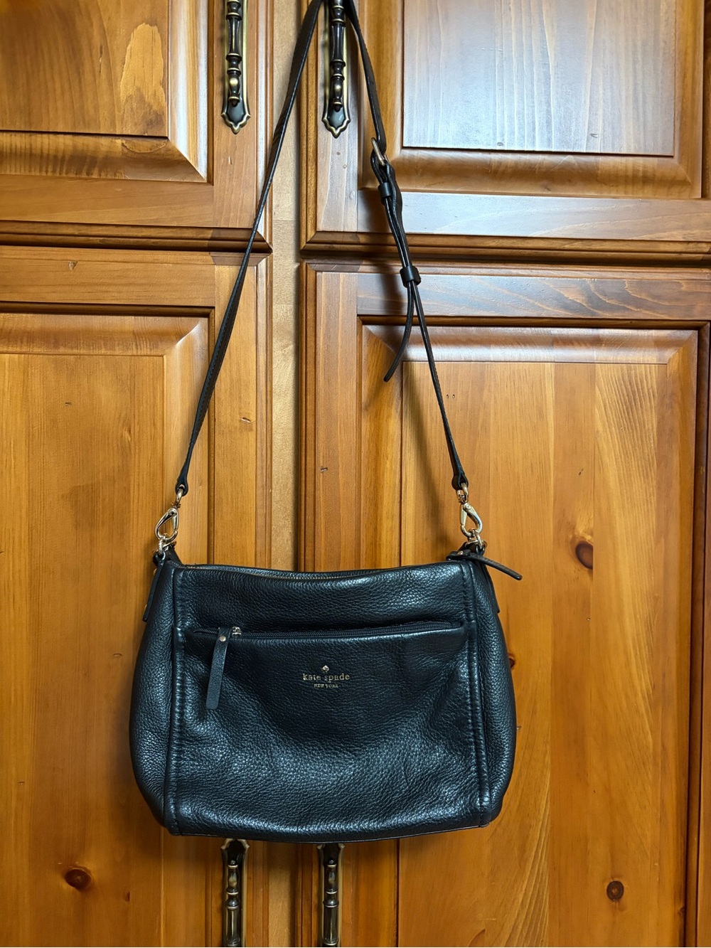 Kate Spade New York Cobble Hill Little Curtis Black Satchel with two handles